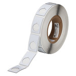image of Brady THTEP168-593-.25 Die-Cut Printer Label Roll - 1.2 in x 1.9 in - Polyester - White - B-593 - 80259