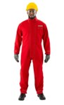 image of Ansell AlphaTec Chemical-Resistant Coveralls 66-667 666673IN6XL - Size 6XL - Red - 05365