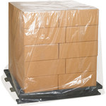 image of Clear Pallet Covers - 70 in x 62 in x 44 in - 3 mil Thick - 13341