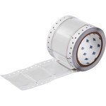 image of Brady PermaSleeve 3FR-1000-2-WT-S Die-Cut Printer Sleeve - 2 in x 1.66 in - Polyolefin - White - B-344 - 91824