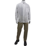 image of PIP Uniform Technology StatMaster BR49A-47WH-L ESD Lab Coat - Large - White - 73454