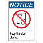 image of Brady B-401 Polystyrene Rectangle White Door Sign - 7 in Width x 10 in Height - 45105