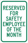 image of Brady B-959 Aluminum Rectangle White Parking Restriction, Permission & Information Sign - Reflective - 115484