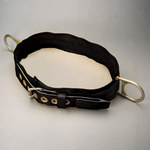 image of Miller 123N Black Large Nylon Body Belt - Positioning Belt - 1 3/4 in Width - 39 to 47 in Waist Sizes - 612230-90833