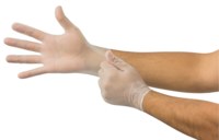 image of Microflex High Five V28 Clear Large Powder Free Disposable Gloves - Industrial Grade - Smooth Finish - V283