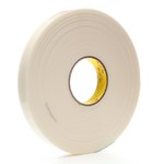 image of 3M 4951 White VHB Tape - 1 in Width x 36 yd Length - 45 mil Thick