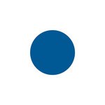 image of Brady 30665 Dot Marking Label - 3 in. Dia - Paper - Blue - 04561