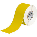 image of Brady THT-107-8591-YL Die-Cut Printer Label Roll - 4 in x 4 in - Polyester - Yellow - 58812