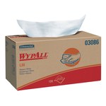 image of Kimberly-Clark Wypall L30 Wiper 03086, DRC, - 9.8 in x 10 in - White