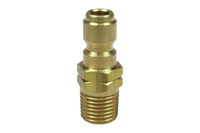 image of Coilhose Straight Through Connector 1109STB - 1/2 in MPT Thread - Brass - 10069