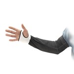image of Ansell HyFlex 11-251 Black INTERCEPT Narrow Cut-Resistant Arm Sleeve - 15 g Ply - 12 in Length