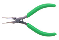 image of Xcelite by Weller Steel Serrated Needle Nose Straight Needle Nose Gripping Pliers - 5 in Length - Foam Cushion Grip - NN542N