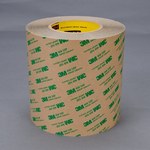 image of 3M 468MP Clear Transfer Tape - 13 in Width x 60 yd Length - 5.2 mil Thick - Polycoated Kraft Paper Liner - 18881