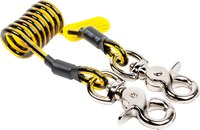image of 3M DBI-SALA Fall Protection for Tools Trigger2Trigger 1500067 Yellow and Black Vinyl Tool Tether - 1 3/4 to 24 in Length - 852684-93131