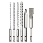 image of Milwaukee MX4 SDS-Plus Cutter & Chisel Kit 48-20-7662 - 4 in Flute - Solid Carbide - SDS-Plus Shank