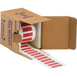 image of Brady 2HX-250-2-RD-S Die-Cut Printer Sleeve - 1.969 in x 0.445 in - Polyolefin - Red - B-7642 - 65484