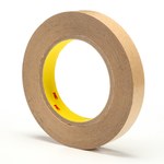 image of 3M 465 Clear Transfer Tape - 3/4 in Width x 60 yd Length - 0.002 in Thick - Densified Kraft Paper Liner - 03336