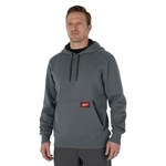 image of Milwaukee Hoodie Midweight 351G-L - Size Large - Gray - 76396