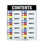 image of Brady Rectangle White Hazardous Material Identification Guide (HMIG) Sign - 12 in Width x 15 in Height - 30675