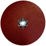 image of Weiler Tiger Aluminum Fiber Disc 60624 - 7 in - 80 - A/O Aluminum Oxide AO