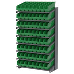 image of Akro-Mils APRS Fixed Rack - Gray - 8 Shelves - APRS18048 GREEN