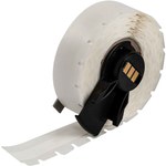 image of Brady CleanLift M6C-318-498 Repositionable Label Tape - 0.318 in x 30 ft - Vinyl - White - B-498 - 59961