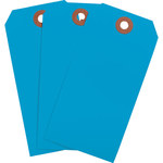 image of Brady 102091 Blue Rectangle Cardstock Blank Tag - 2 1/8 in 2 1/8 in Width - 4 1/4 in Height - 01315