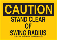 image of Brady B-555 Aluminum Rectangle Equipment Safety Sign - 10 in Width x 7 in Height - 127692