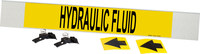 image of Brady 5710-HPHV Strap-On Pipe Marker - Water - Polyester - Black on Yellow - B-681, B-883 - 59713