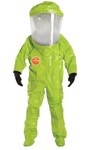 image of DuPont Tychem 10000 Front Entry Encapsulated Suit Level A TK554TLYLG000100 - Size Large - Lime Yellow
