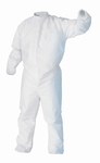 image of Kimberly-Clark Kimtech Pure A5 White Large SMS Fabric Cleanroom Coverall - 036000-49833