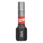 image of Milwaukee SHOCKWAVE Impact Duty Hex Insert Bit 48-32-4706 - Alloy Steel - 1 in Length - 34407