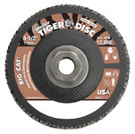 image of Weiler Big Cat Type 27 Flap Disc 50770 - Aluminum Oxide - 4 1/2 in - 80 - Medium