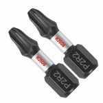 image of Bosch Impact Tough P2R2 Combination Insert Bits ITP2R2102 - Alloy Steel - 1 in Length - 48289