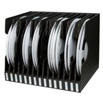 image of Protektive Pak Impregnated Corrugated Cardboard ESD / Anti-Static Reel Storage Container - 17 1/2 in Length - 13 11/16 in Wide - 37564