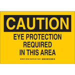 image of Brady Prinzing B-401 Plastic Rectangle Yellow PPE Sign - 14 in Width x 10 in Height - 46950