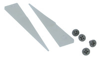Excelta Three Star Utility Tweezer Tips - Plastic Straight Tip - 0.04 in Tip Size - 159B-RTWX