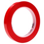 image of 3M 471 Red Marking Tape - 1/4 in Width x 36 yd Length - 5.2 mil Thick - 05108
