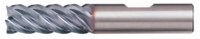 image of Bassett End Mill B05448 - Carbide - 5 Flute - 1/4 in Straight Shank