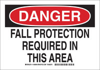 image of Brady B-555 Aluminum Rectangle White PPE Sign - 10 in Width x 7 in Height - 128694
