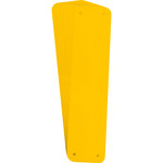 image of Brady B-401 Plastic Rectangle Yellow Sign Panel - 10.25 in Width x 2.5 in Height - 146081