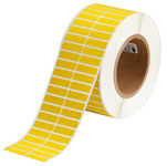 image of Brady THT-29-437-10-YL Die-Cut Printer Label Roll - 1.25 in x 0.375 in - PVF - Yellow - B-437 - 30168