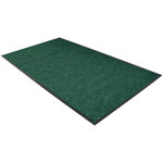 image of Forest Green Vinyl Backing Deluxe Vinyl Carpet Mat - 6 ft Length - SHP-8848