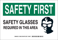 image of Brady B-555 Aluminum Rectangle White PPE Sign - 10 in Width x 7 in Height - 123827