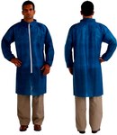 image of 3M GT-7000-0391-3 Blue 3XL Polypropylene Disposable Lab Coat - 1 Pockets - Fits 43 to 46 in Chest - 73 to 77 in Length - 046719-52529