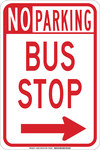 image of Brady B-555 Aluminum Rectangle White Parking Restriction, Permission & Information Sign - 12 in Width x 18 in Height - 129696