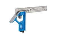 image of Milwaukee True Blue/Silver Zinc/Stainless Steel Combination Square - 6 in Length - 4.31 in Wide - E255IM