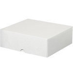 image of White Stationery Folding Cartons - 8 in x 8.625 in x 3 in - 3190