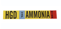 image of Brady 59924 Strap-On Pipe Marker - Ammonia - Polyester - B-681, B-883