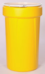 Eagle Yellow High Density Polyethylene 55 gal Spill Containment Drum - 38 9/16 in Height - 22 7/8 in Overall Diameter - 048441-00435